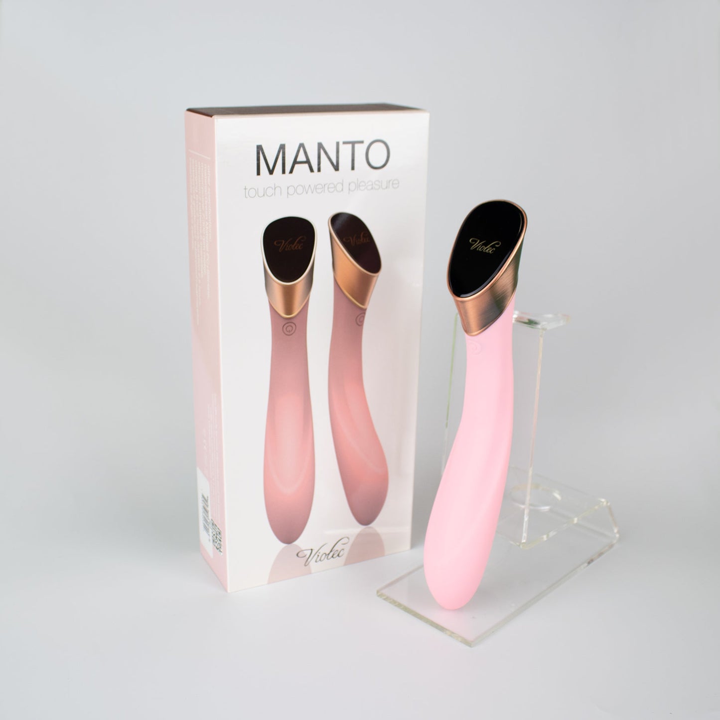 Manto Touch Panel G-Spot Vibrator Pink - Red Garter