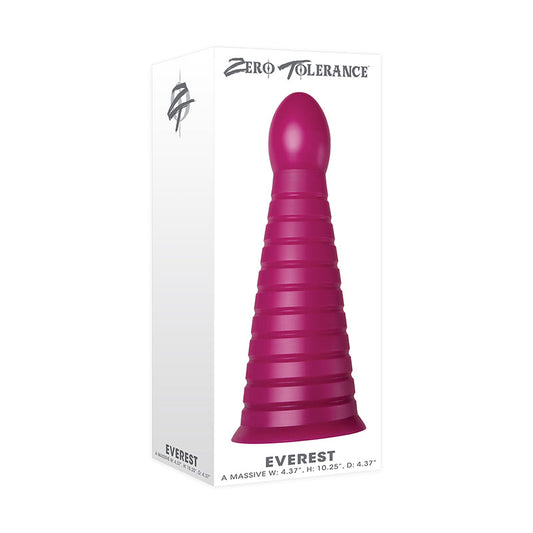 Zero Tolerance Everest Advanced Cone-Shaped Anal Plug Burgundy - Red Garter