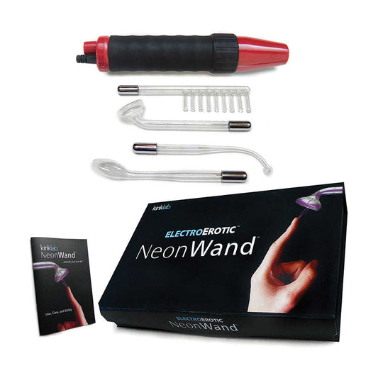 Kinklab Neon Wand - Red Handle/ Red Elec - Red Garter