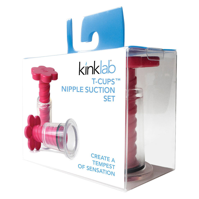 KinklabT-Cups Nipple Suction Set - Red Garter