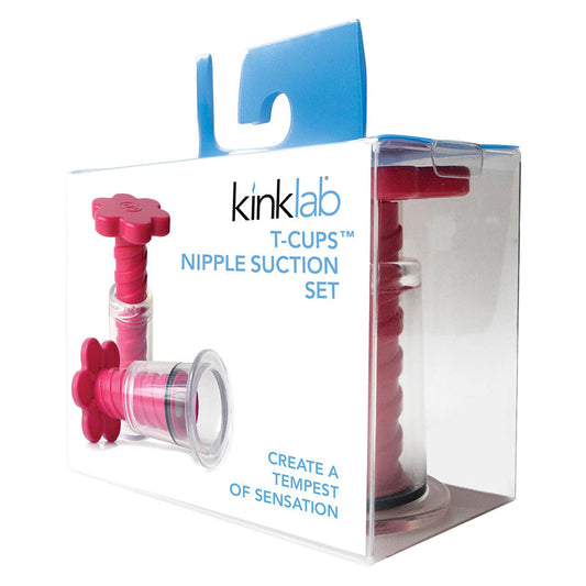 KinklabT-Cups Nipple Suction Set - Red Garter