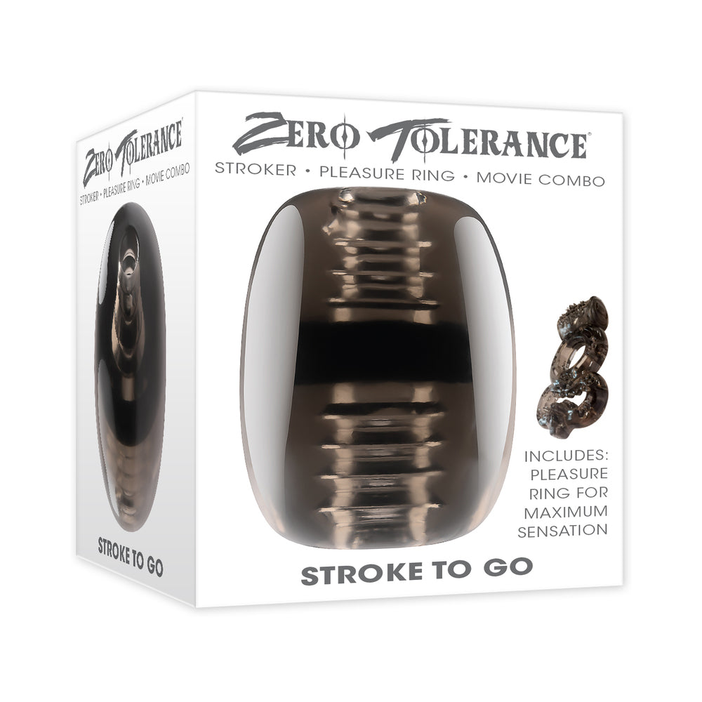 Zero Tolerance Stroke To Go Open-Ended Stroker - Red Garter