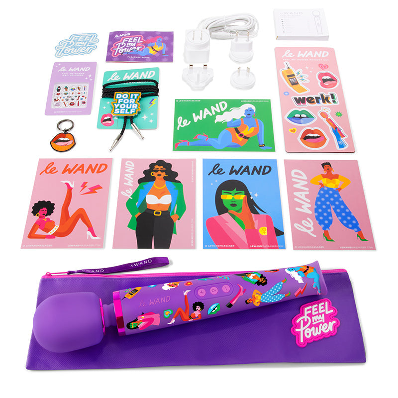 Le Wand Feel My Power Jade Purple Brown 9-Piece Collection Special Edition - Red Garter