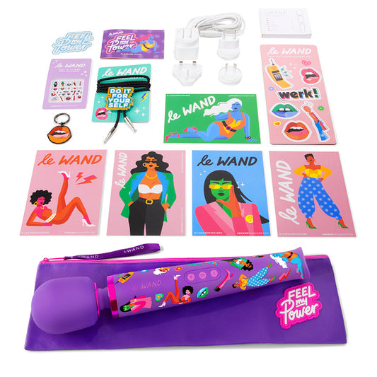 Le Wand Feel My Power Jade Purple Brown 9-Piece Collection Special Edition - Red Garter