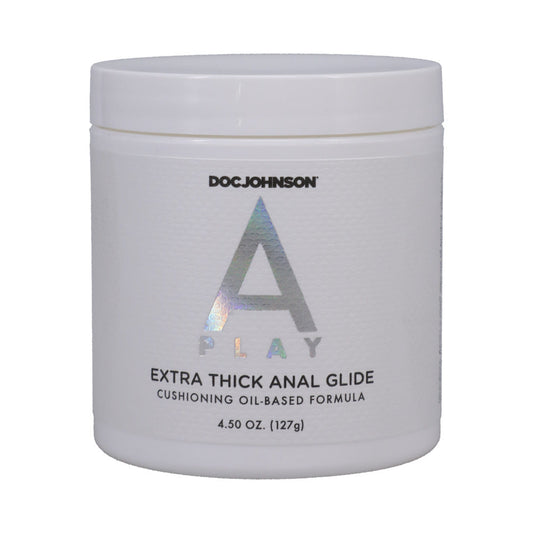 A-Play Extra-Thick Anal Glide Cushioning Oil-Based Formula 4.5 oz. - Red Garter