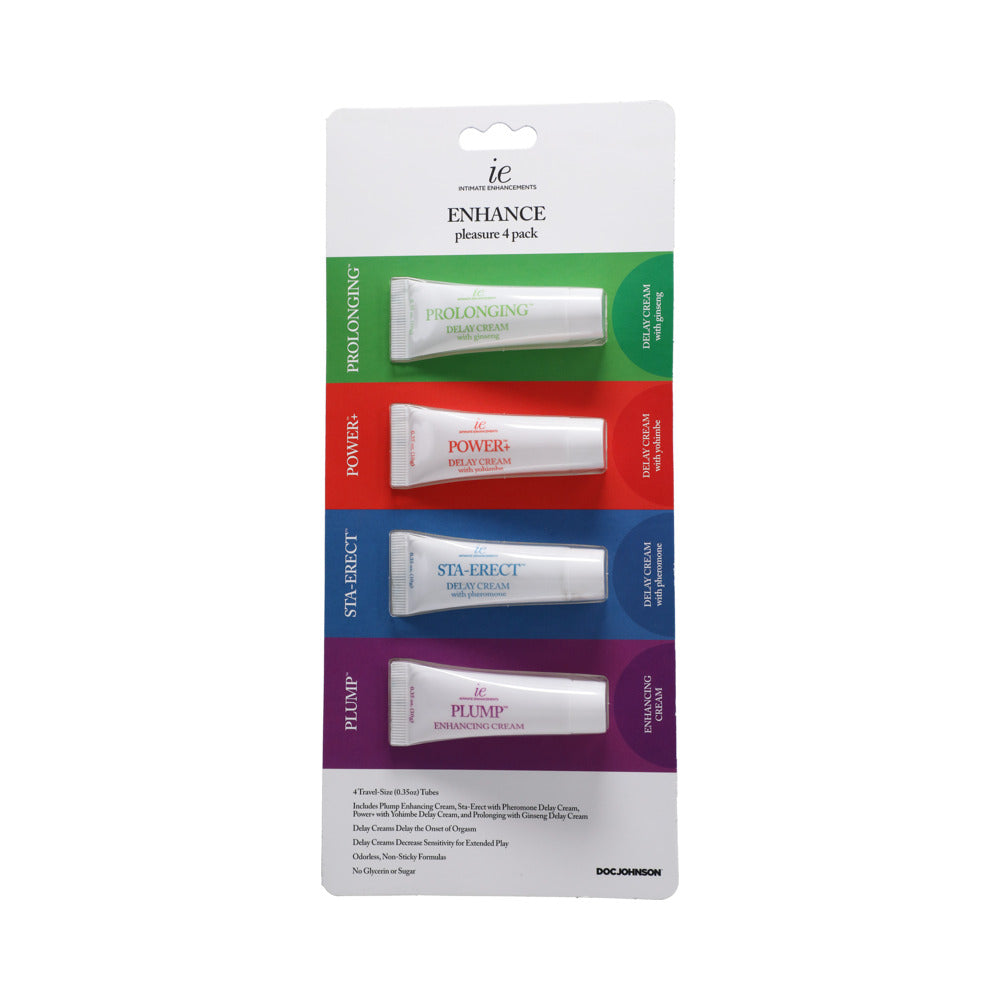 Doc Johnson ENHANCE Pleasure 4-Pack - Red Garter