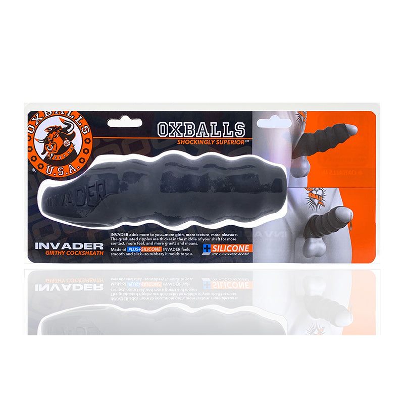 Oxballs Invader Cocksheath Black Ice - Red Garter
