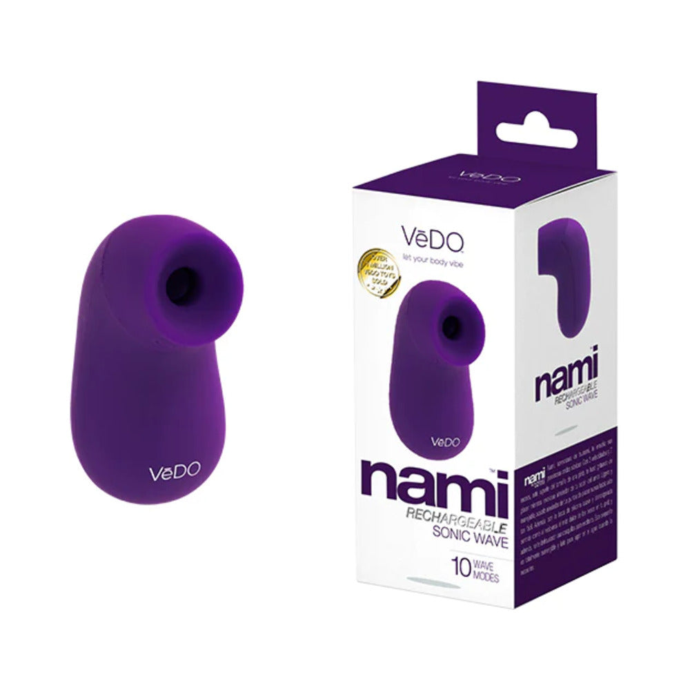 Vedo Nami Rechargeable Sonic Vibe Deep Purple - Red Garter