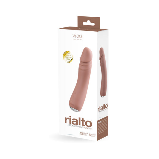 Vedo Rialto Rechargeable Vibe Mocha - Red Garter