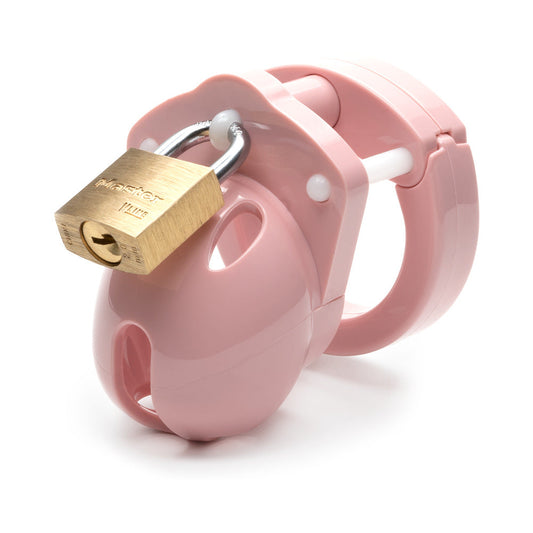 CB-X Mini Me Pink Male Chastity 1.25" Length - Red Garter