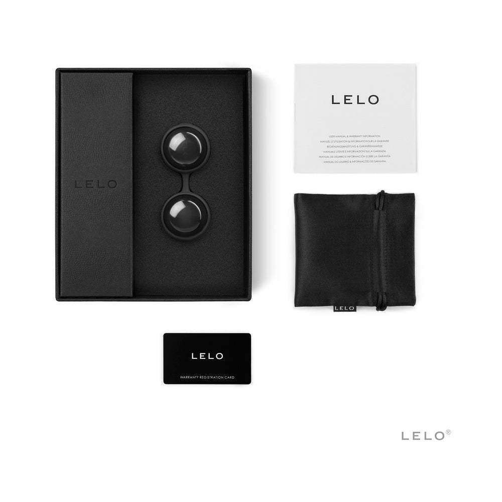 LELO BEADS Noir Kegel Balls Set Black - Red Garter