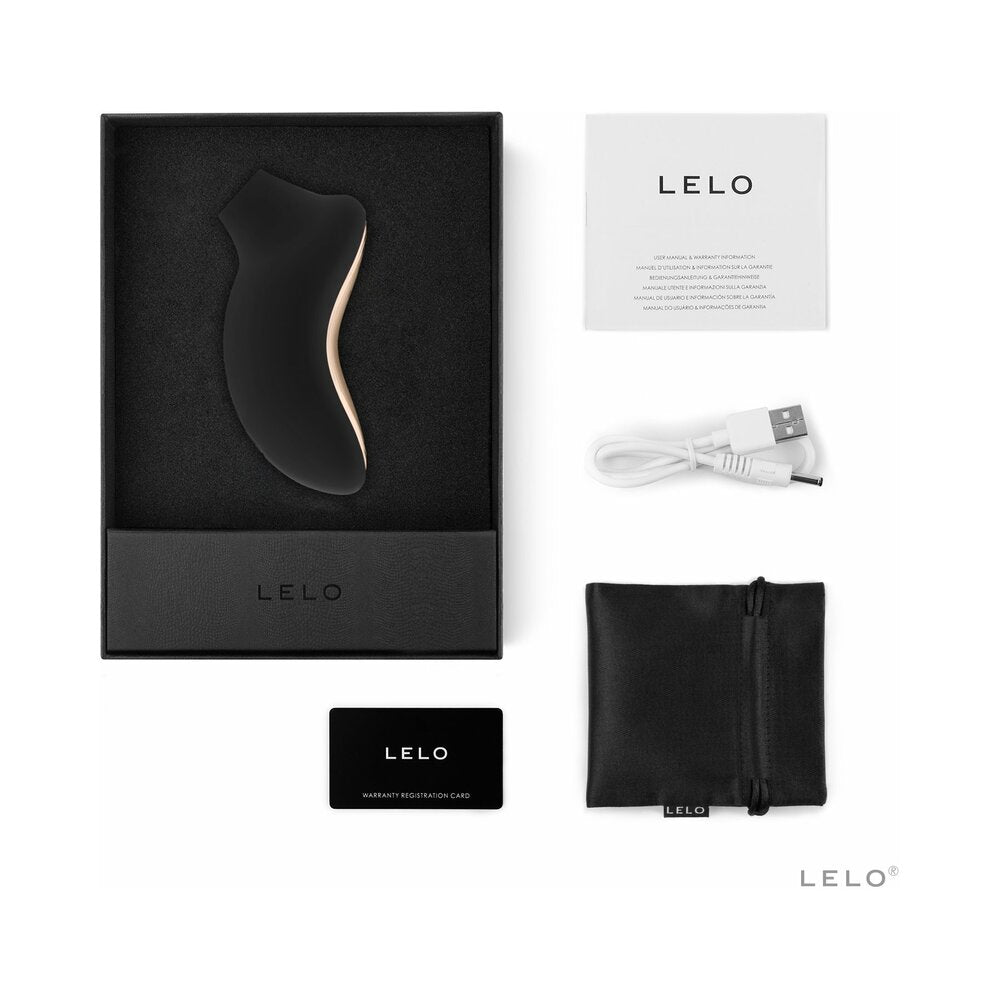 LELO SONA 2 Cruise Rechargeable Clitoral Stimulator Black - Red Garter