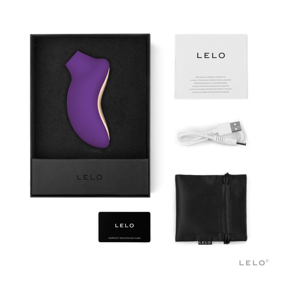 LELO SONA 2 Cruise Rechargeable Clitoral Stimulator Purple - Red Garter