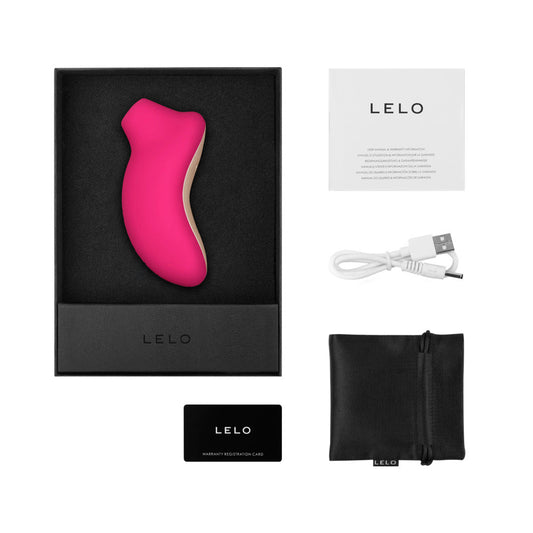 LELO SONA CRUISE Rechargeable Clitoral Stimulator Cerise - Red Garter