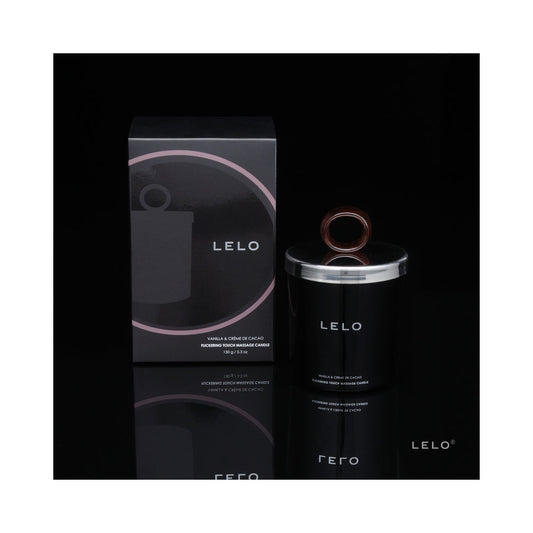LELO Massage Candle - Black Pepper & Pomegranate Scent - Red Garter