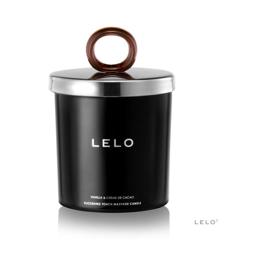 LELO Massage Candle - Vanilla & Crème De Cacao Scent - Red Garter