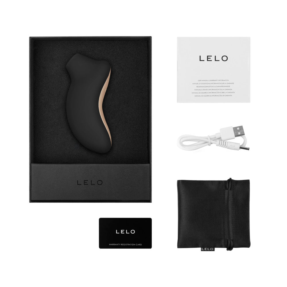 LELO SONA CRUISE Rechargeable Clitoral Stimulator Black - Red Garter