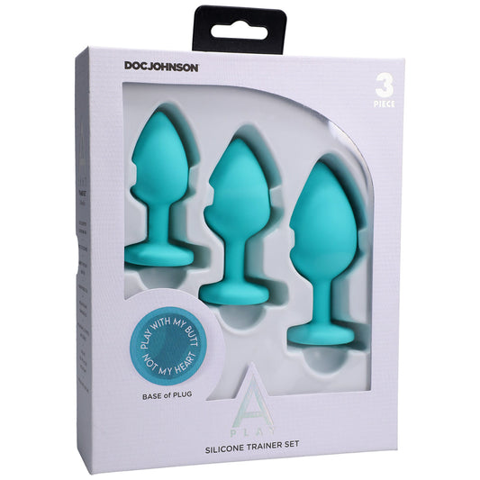 A-Play 3-Piece Trainer Set Teal - Red Garter