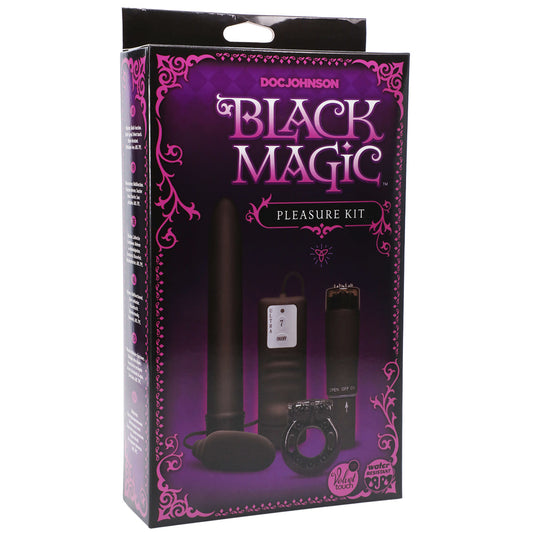 Black Magic Pleasure Kit - Red Garter