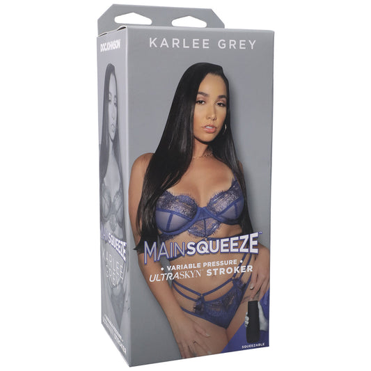 Main Squeeze Karlee Grey ULTRASKYN Stroker Pussy - Red Garter