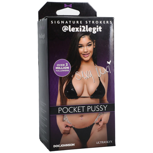 Signature Strokers Girls of Social Media @lexi2legit ULTRASKYN Pocket Pussy - Red Garter