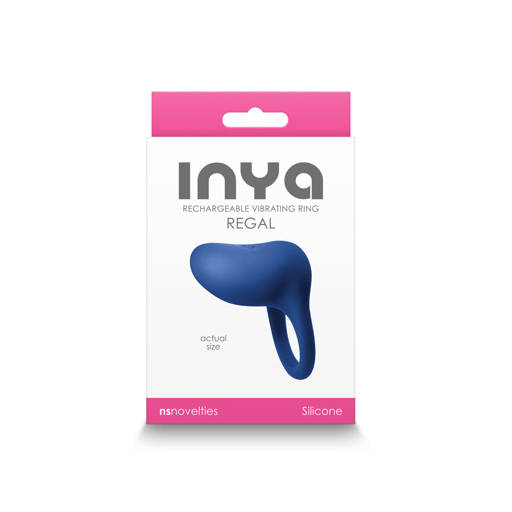 INYA Regal Rechargeable Vibrating Ring Blue – Red Garter