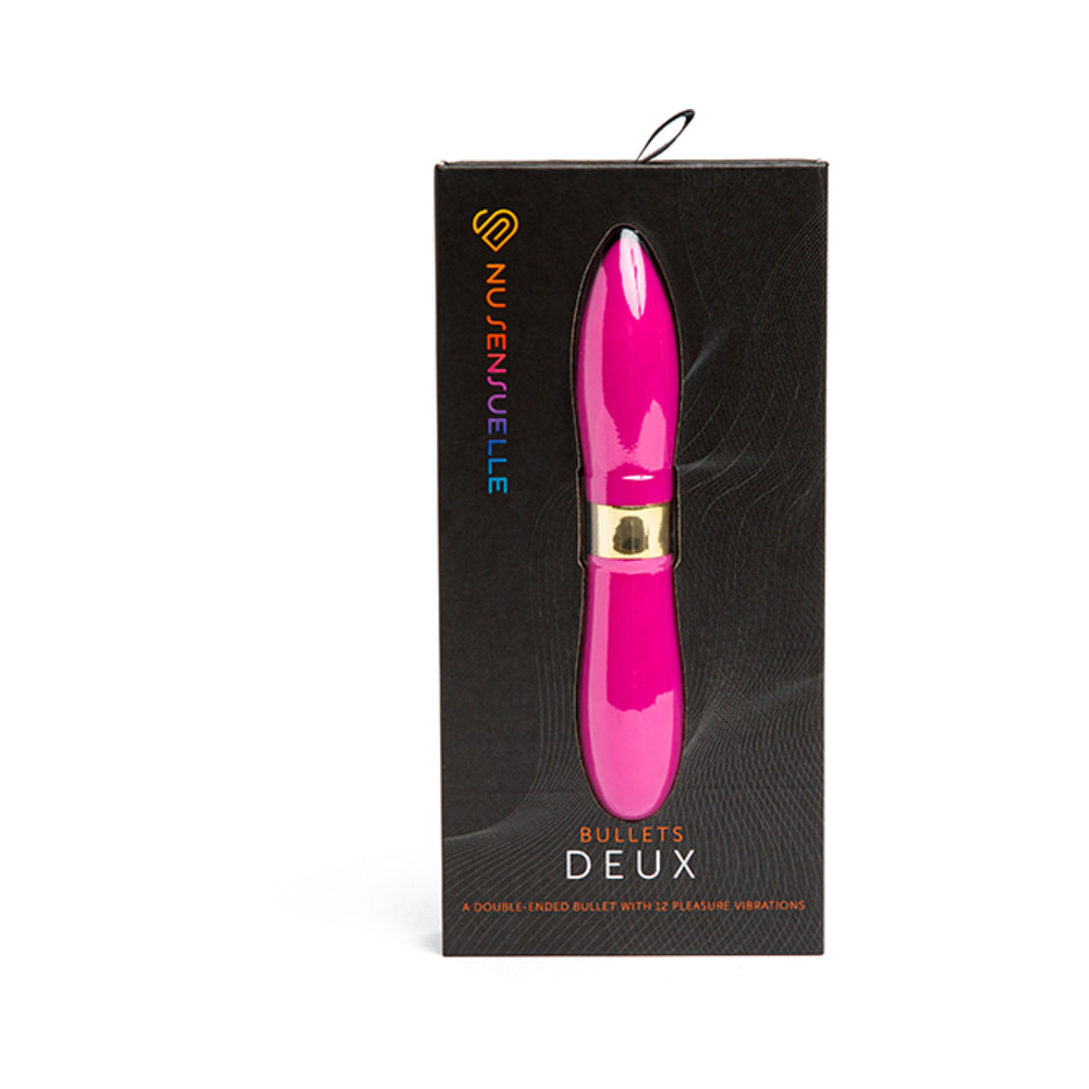 Nu Sensuelle Double-Ended Deux Bullet Magenta - Red Garter