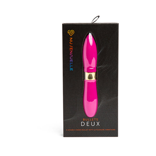 Nu Sensuelle Double-Ended Deux Bullet Magenta - Red Garter
