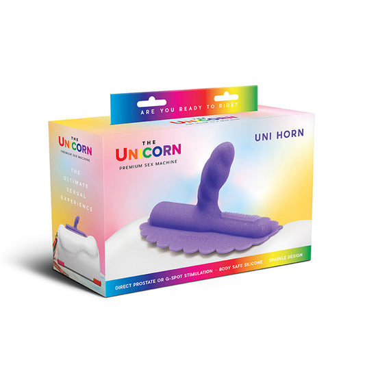The Unicorn Uni Horn Twisted Textured Silicone Attachment - Red Garter