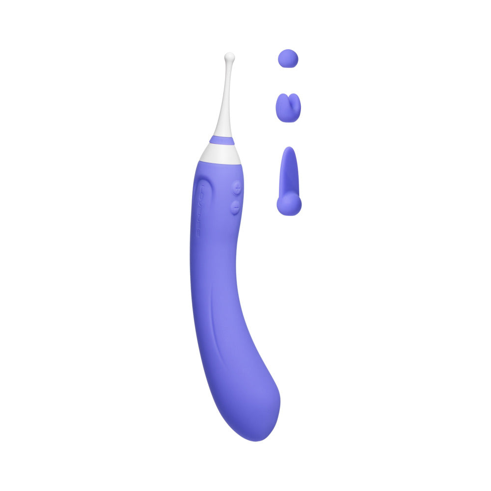 Lovense Hyphy Bluetooth Remote-Controlled Dual-End Vibrator Clitoral and G-Spot Stimulator - Red Garter