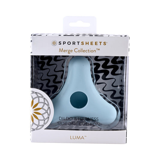 Sportsheets Merge Collection LUMA Dildo & Harness Silicone Cushion - Red Garter