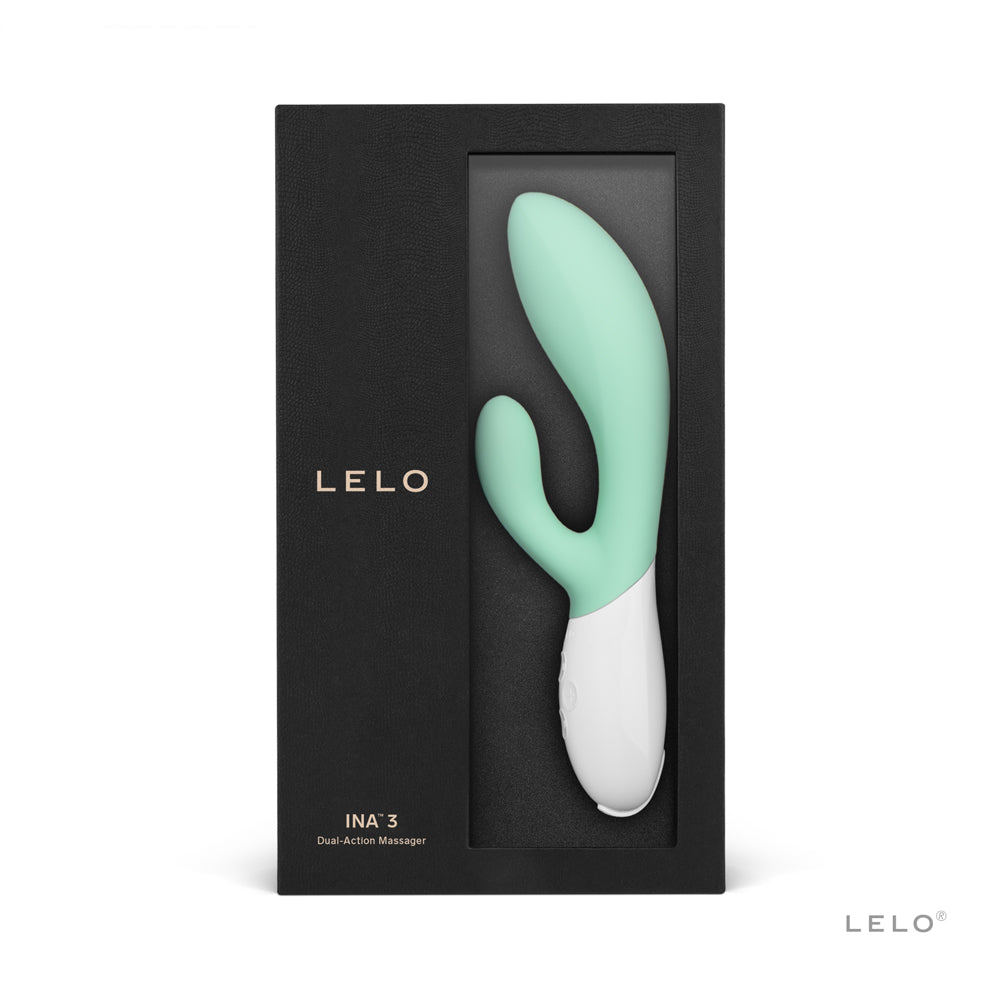LELO INA 3 Rechargeable Dual Stimulator Seaweed - Red Garter