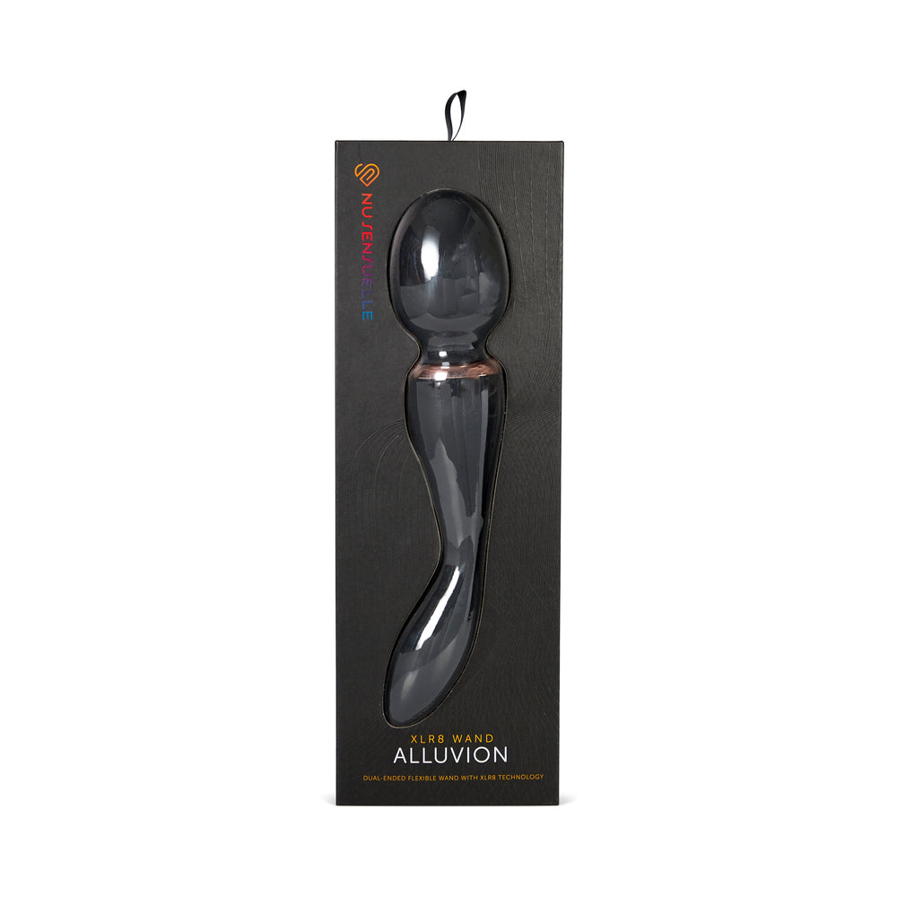 Nu Sensuelle Alluvion XLR8 Turbo Wand Black - Red Garter