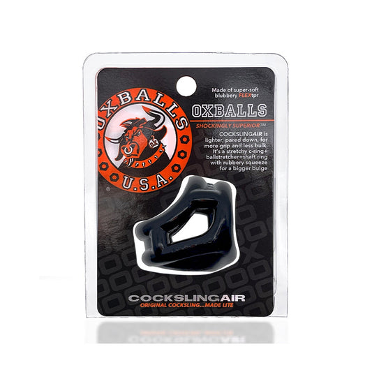 OxBalls Cocksling Air FLEXtpr Black - Red Garter