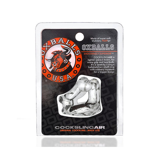 OxBalls Cocksling Air FLEXtpr Clear - Red Garter