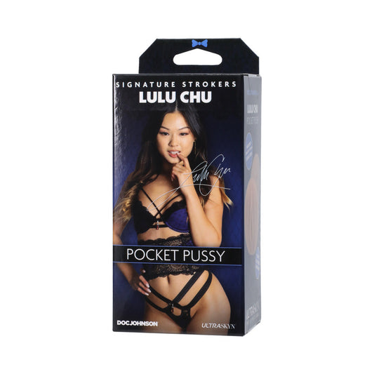 Signature Strokers Lulu Chu ULTRASKYN Pocket Pussy - Red Garter