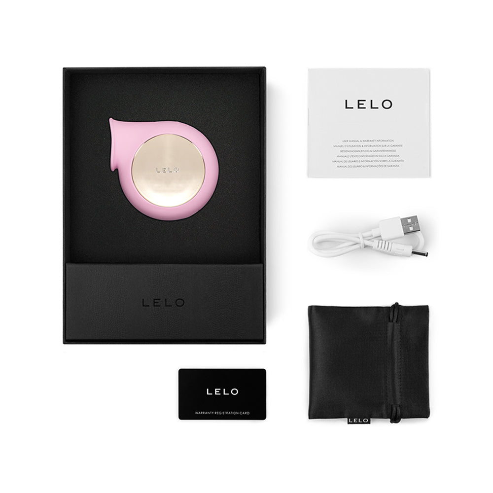 LELO SILA CRUISE Rechargeable Sonic Clitoral Stimulator Pink - Red Garter
