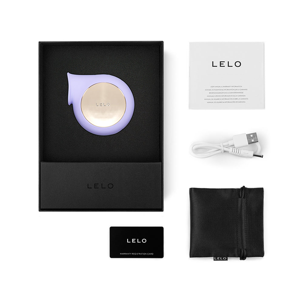 LELO SILA CRUISE Rechargeable Sonic Clitoral Stimulator Lilac - Red Garter