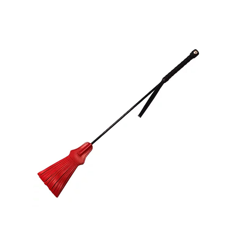 Rouge Tasseled Riding Crop Red - Red Garter