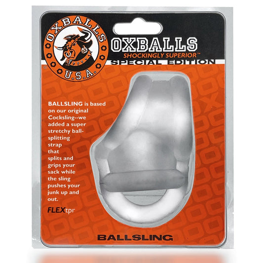 Oxballs Ballsling Ball-Split-Sling Clear Ice - Red Garter