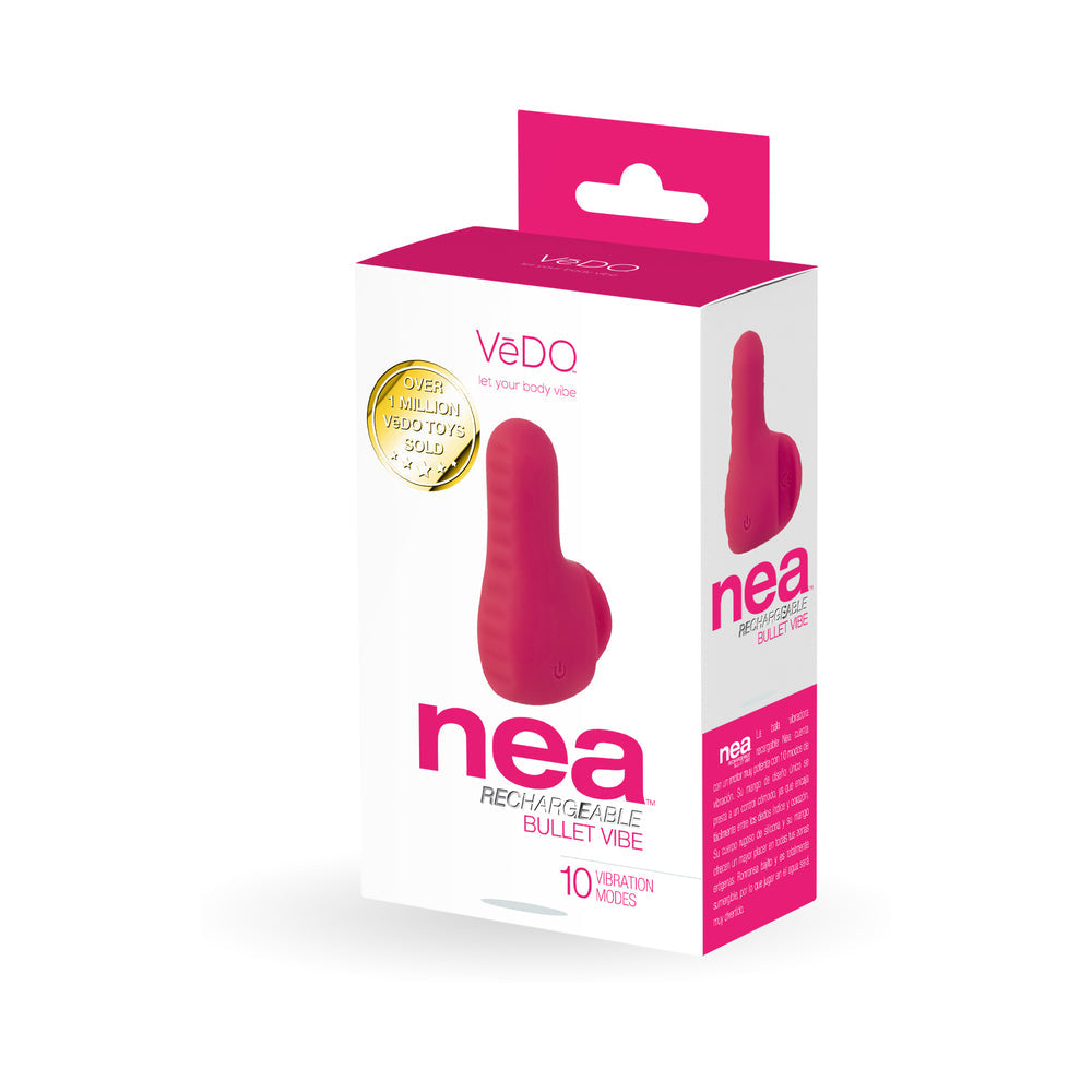 VeDO Nea Rechargeable Finger Vibe Foxy Pink - Red Garter