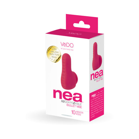 VeDO Nea Rechargeable Finger Vibe Foxy Pink - Red Garter