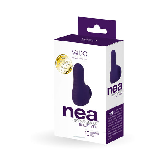 VeDO Nea Rechargeable Finger Vibe Deep Purple - Red Garter