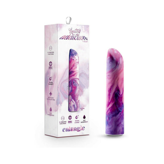 Limited Addiction Entangle Power Vibe Rechargeable Bullet Lilac - Red Garter