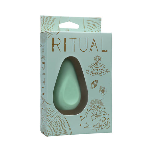 RITUAL Chi Rechargeable Silicone Clitoral Vibrator Mint - Red Garter