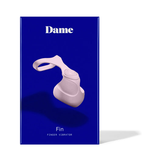 Dame Fin Finger Vibrator Quartz - Red Garter