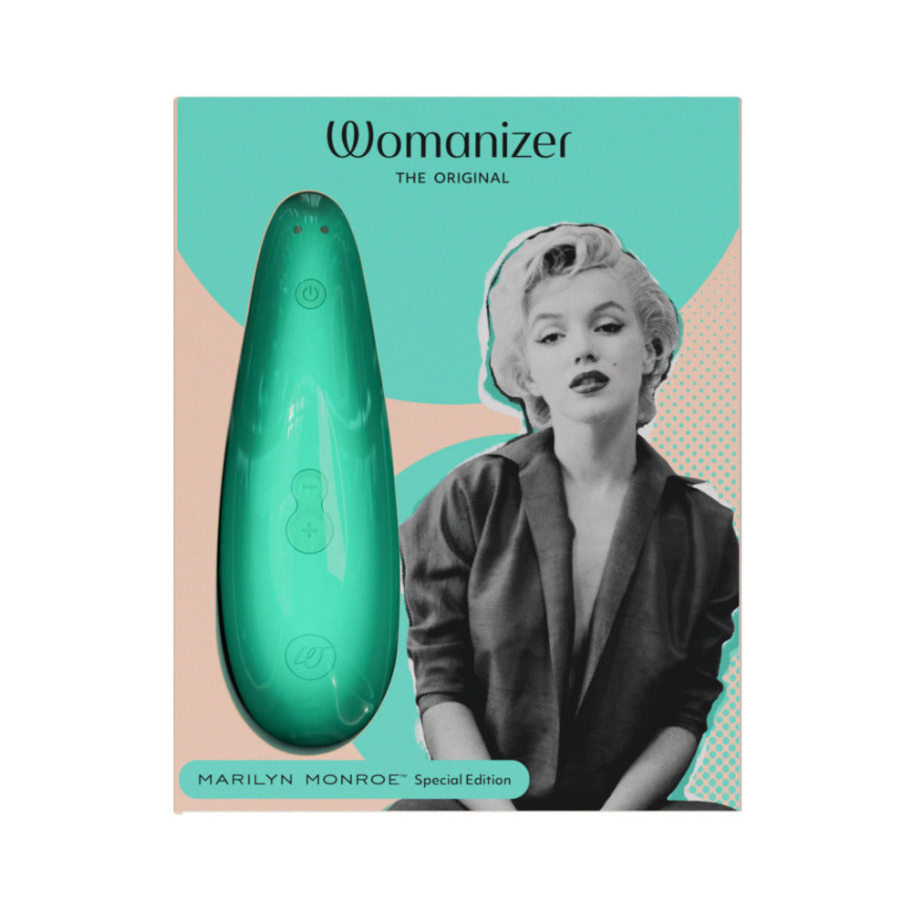 Womanizer x Marilyn Monroe Classic 2 Special Edition Pleasure Air Clitoral Stimulator Mint - Red Garter