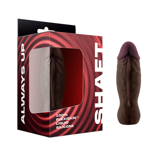 Shaft Bullet Rechargeable Realistic Silicone Mini Vibrator Mahogany - Red Garter