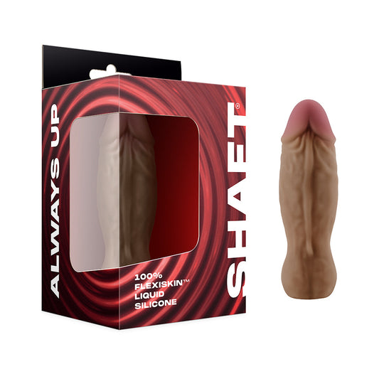 Shaft Bullet Rechargeable Realistic Silicone Mini Vibrator Oak - Red Garter