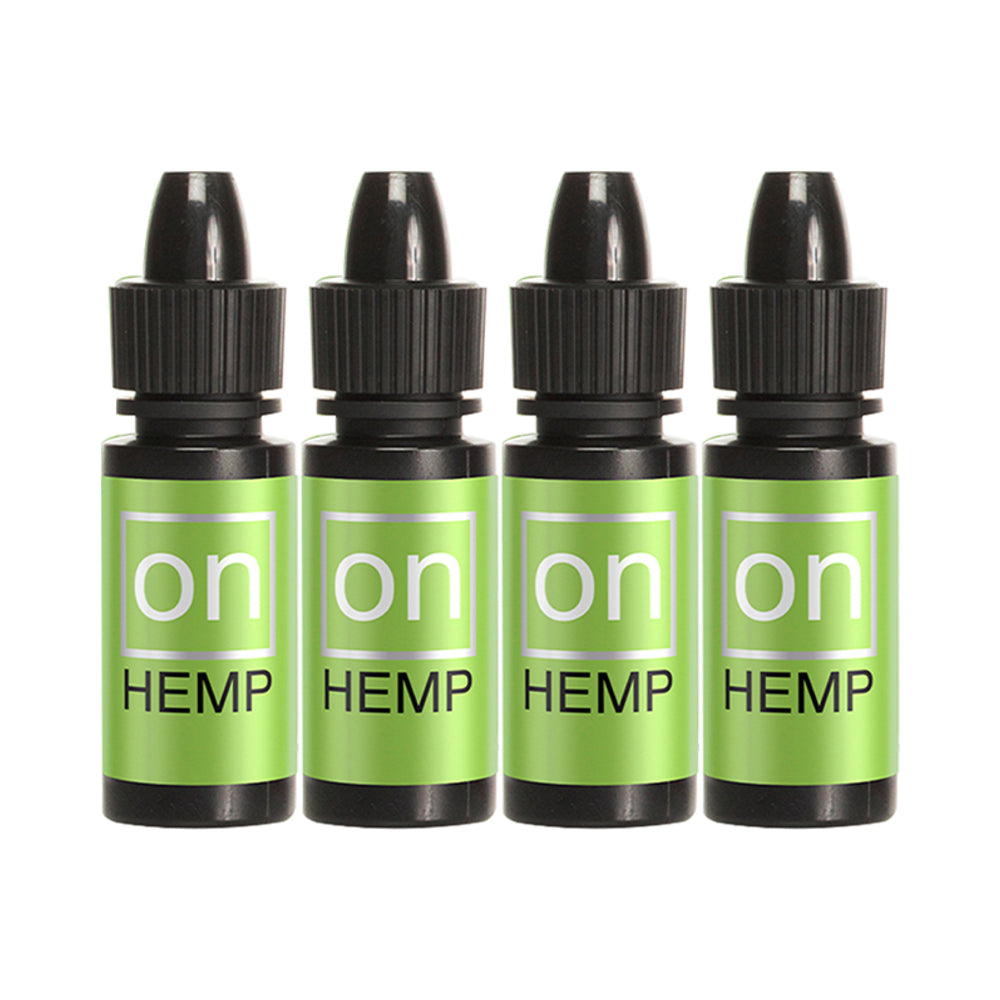 Sensuva ON Hemp Arousal Oil 4-Pack 5 ml Large Boxes - Red Garter